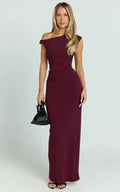 Gia Maxi Dress - Wine - MissMuse Co.