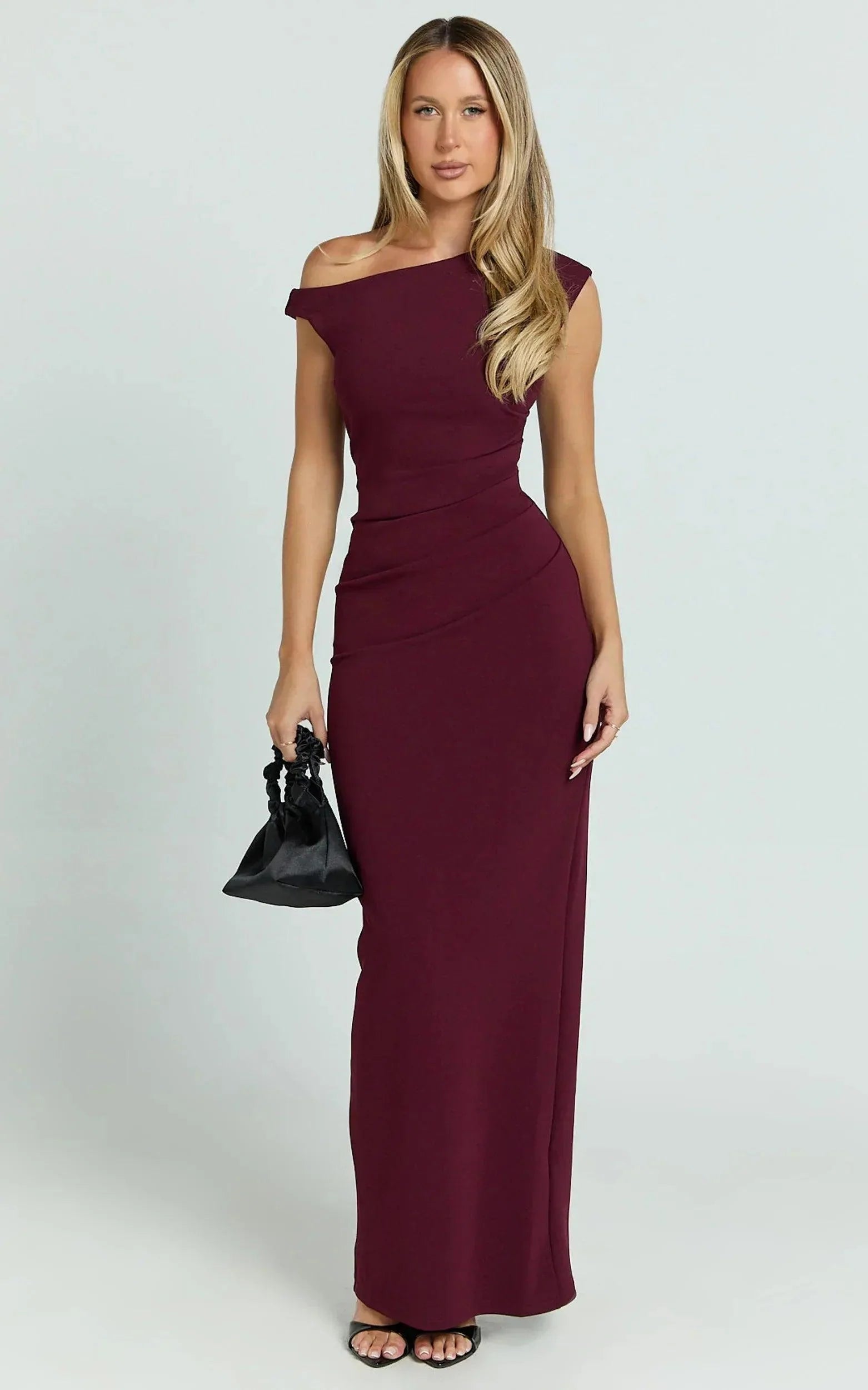 Gia Maxi Dress - Wine - MissMuse Co.