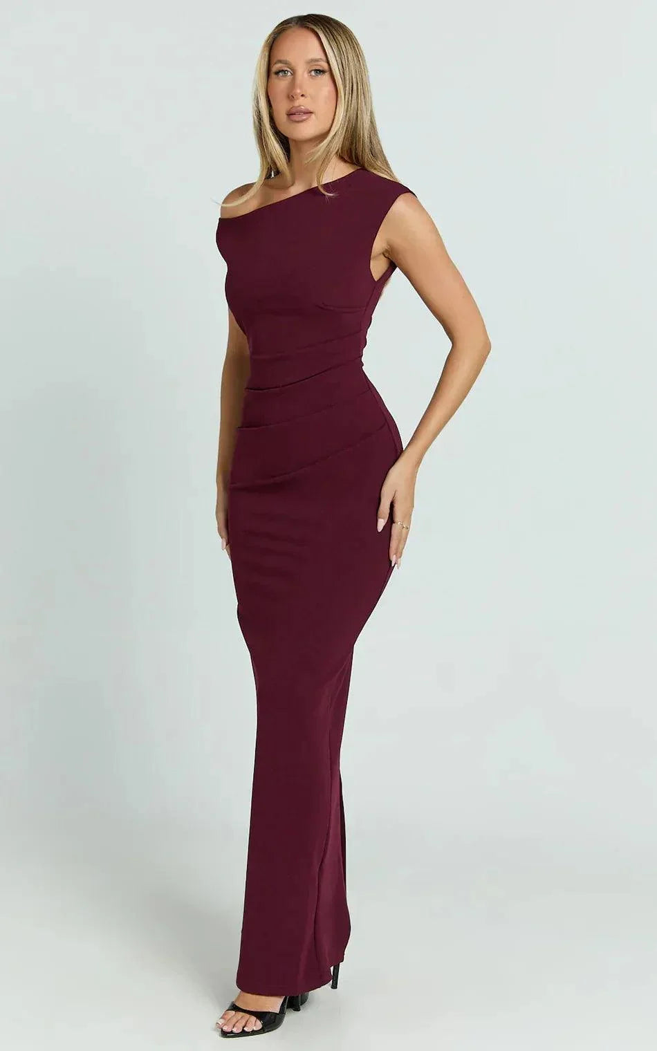 Gia Maxi Dress - Wine - MissMuse Co.