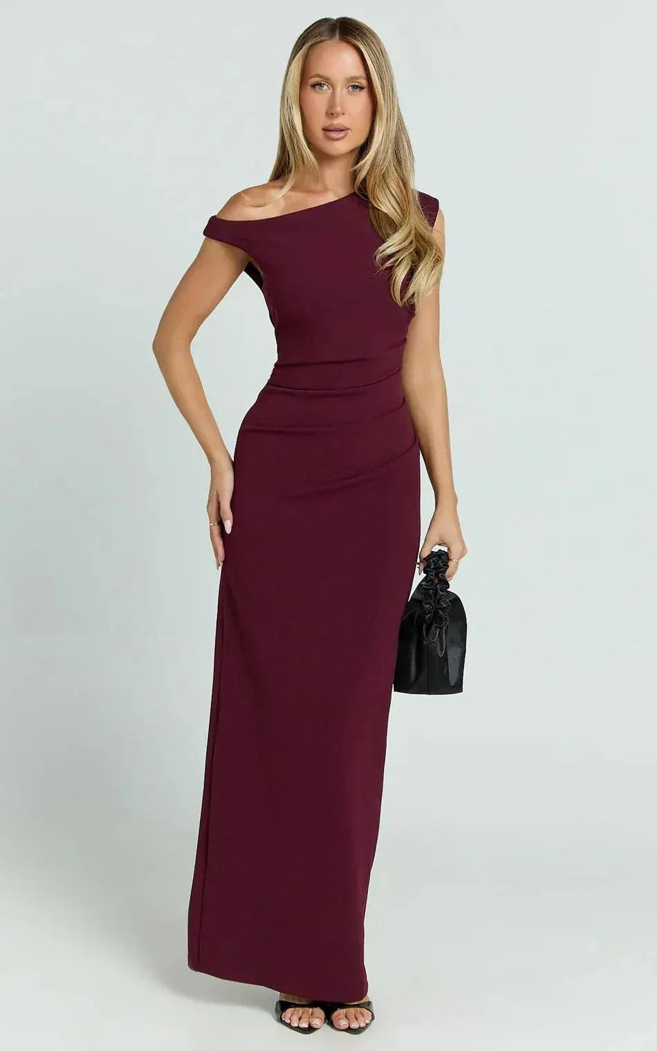 Gia Maxi Dress - Wine - MissMuse Co.