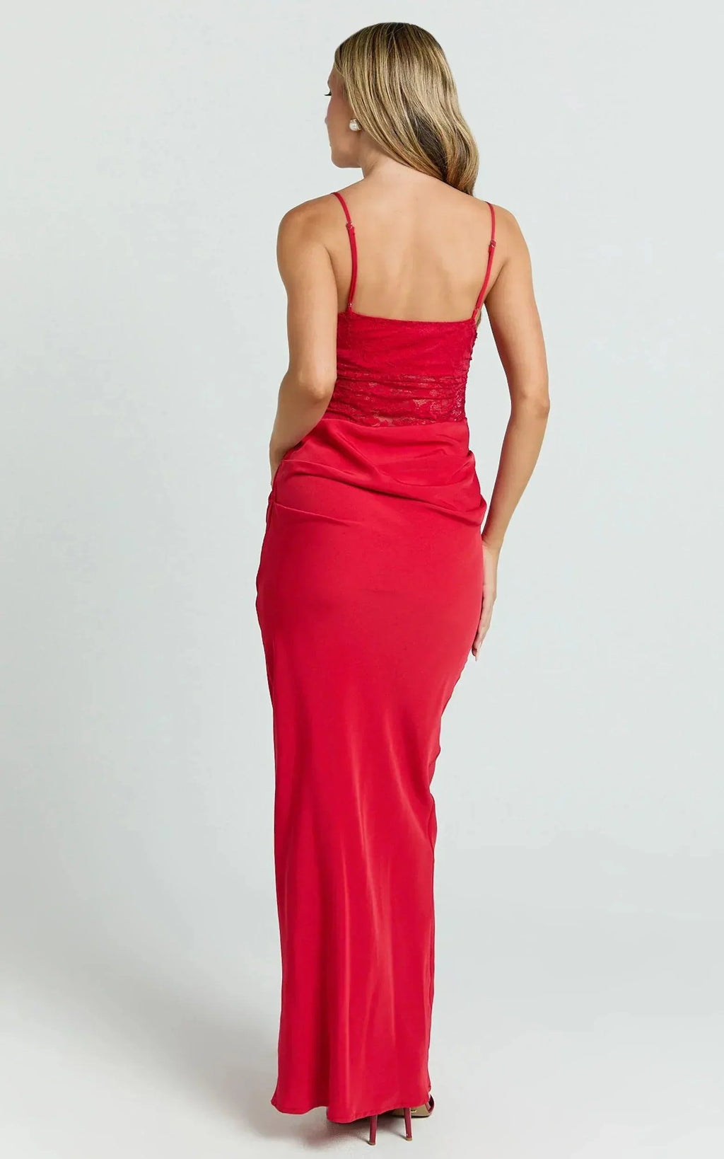 Mira Maxi Dress - Red - MissMuse Co.