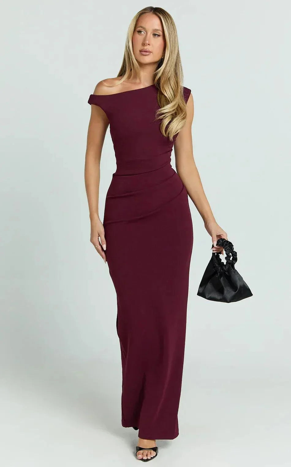 Gia Maxi Dress - Wine - MissMuse Co.