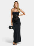 Mira Maxi Dress - Black - MissMuse Co.