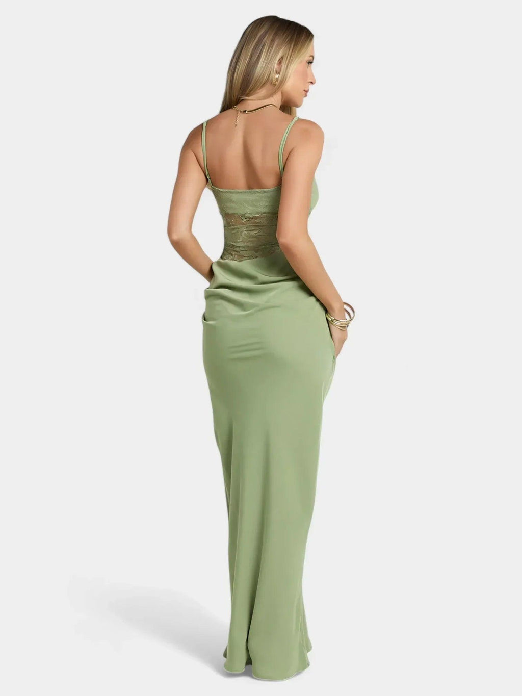 Mira Maxi Dress - Green - MissMuse Co.