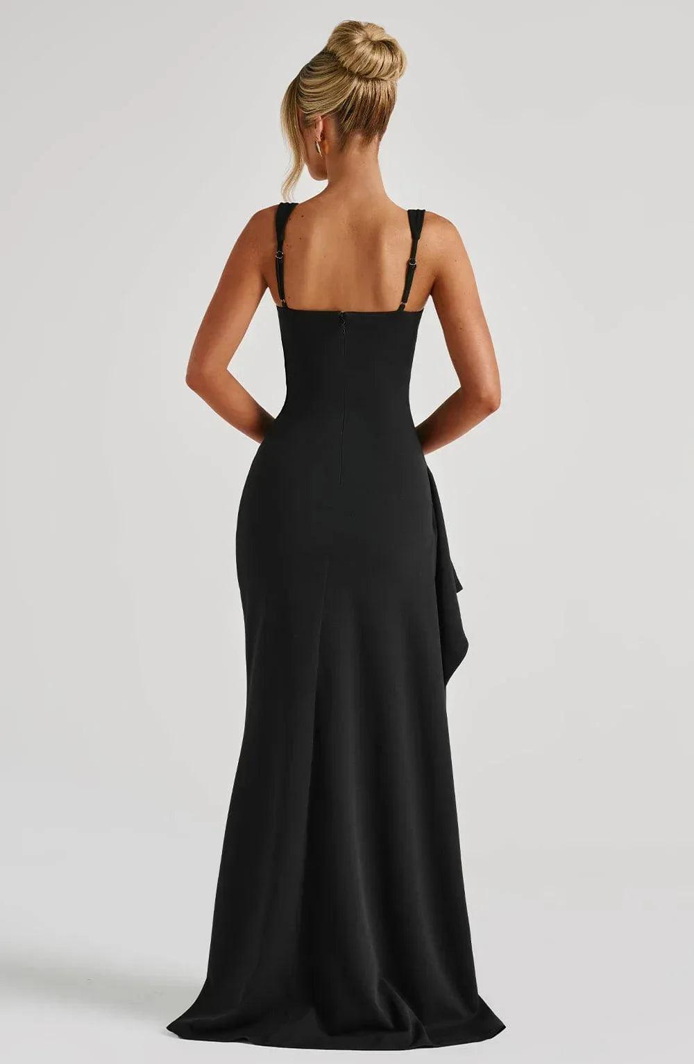 Milo Maxi Dress - Black - MissMuse Co.