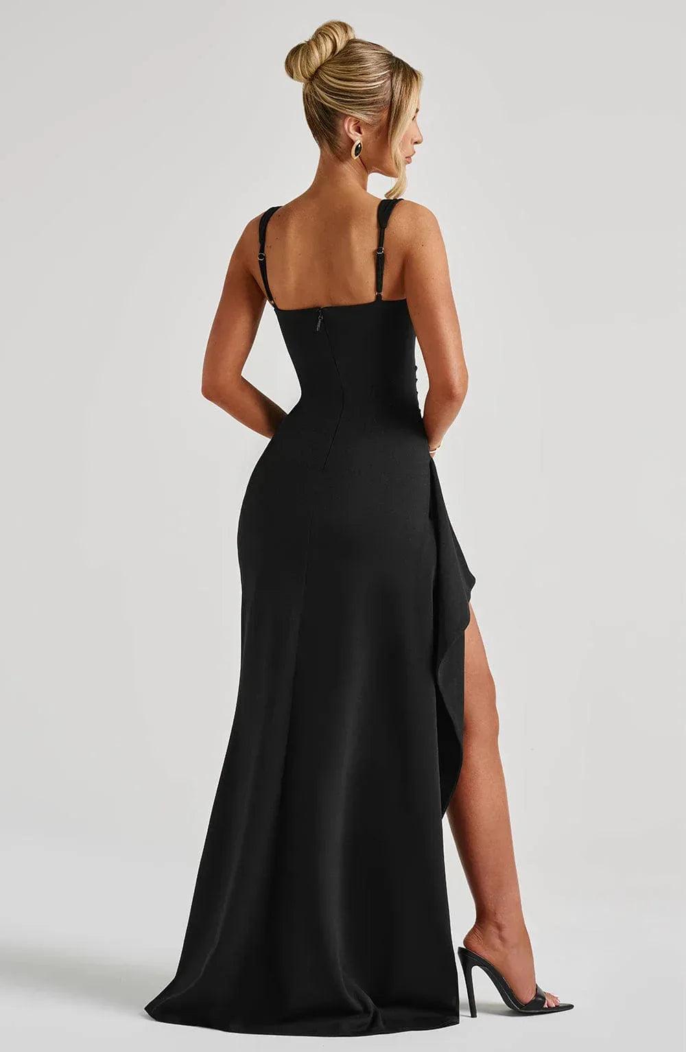 Milo Maxi Dress - Black - MissMuse Co.
