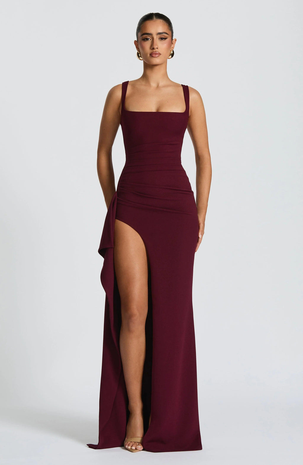 Milo Maxi Dress - Cherry Lacquer - MissMuse Co.