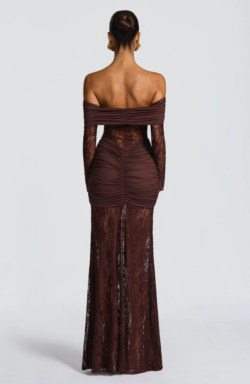 Hanna Maxi Dress - Plum Brown - MissMuse Co.