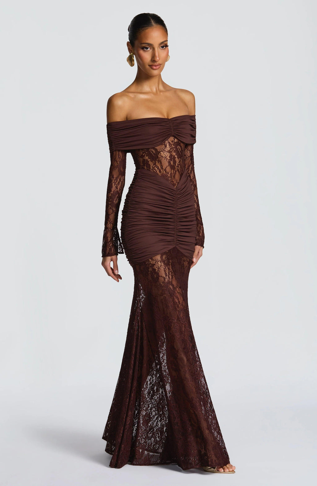 Hanna Maxi Dress - Plum Brown - MissMuse Co.