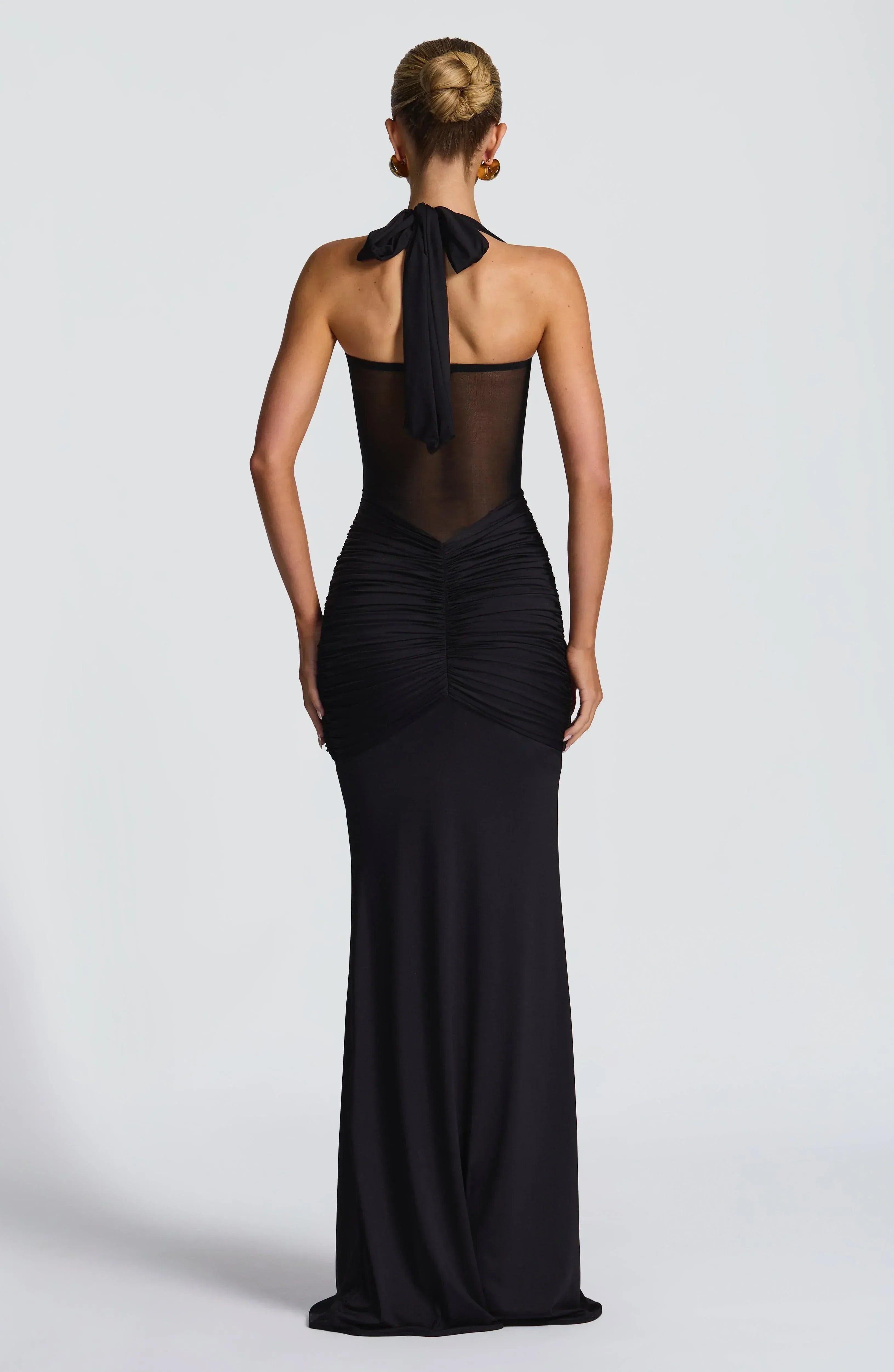 Jolene Maxi Dress - Black - MissMuse Co.