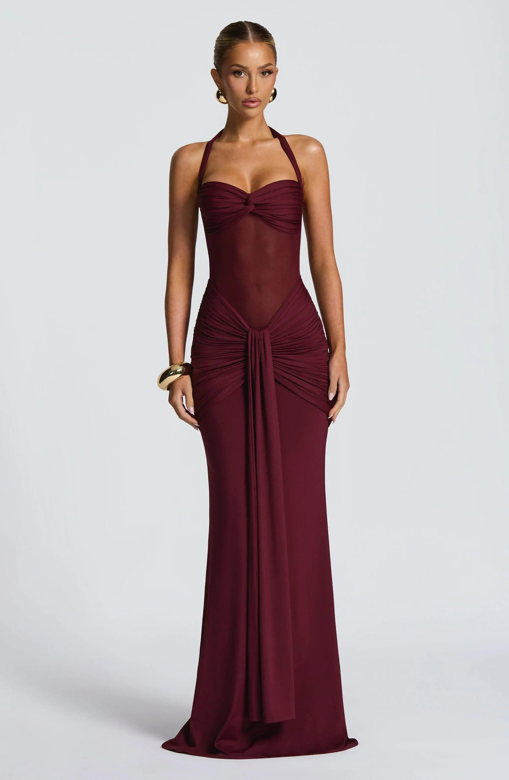 Jolene Maxi Dress - Cherry Lacquer - MissMuse Co.