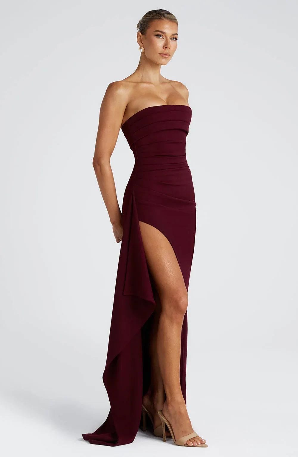 Grace Maxi Dress - Cherry Lacquer