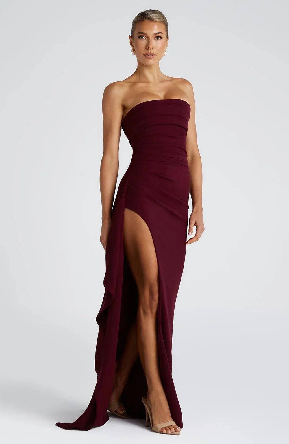 Grace Maxi Dress - Cherry Lacquer