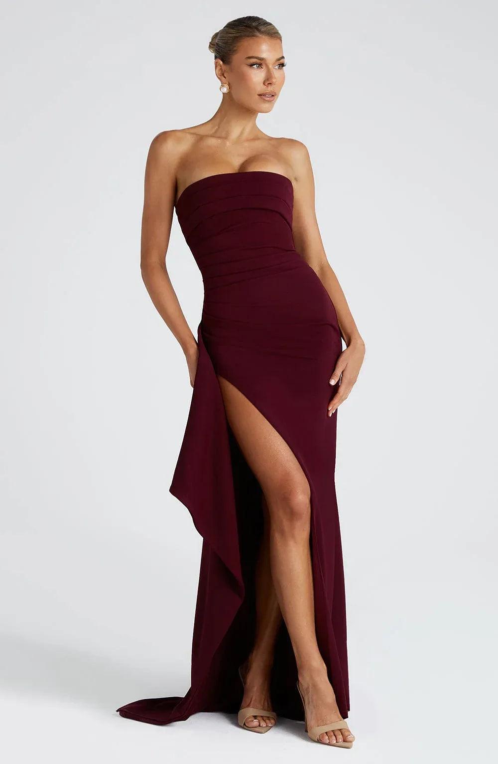 Grace Maxi Dress - Cherry Lacquer